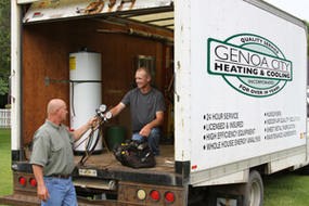 Genoa City Heating & Cooling Truck & Employees